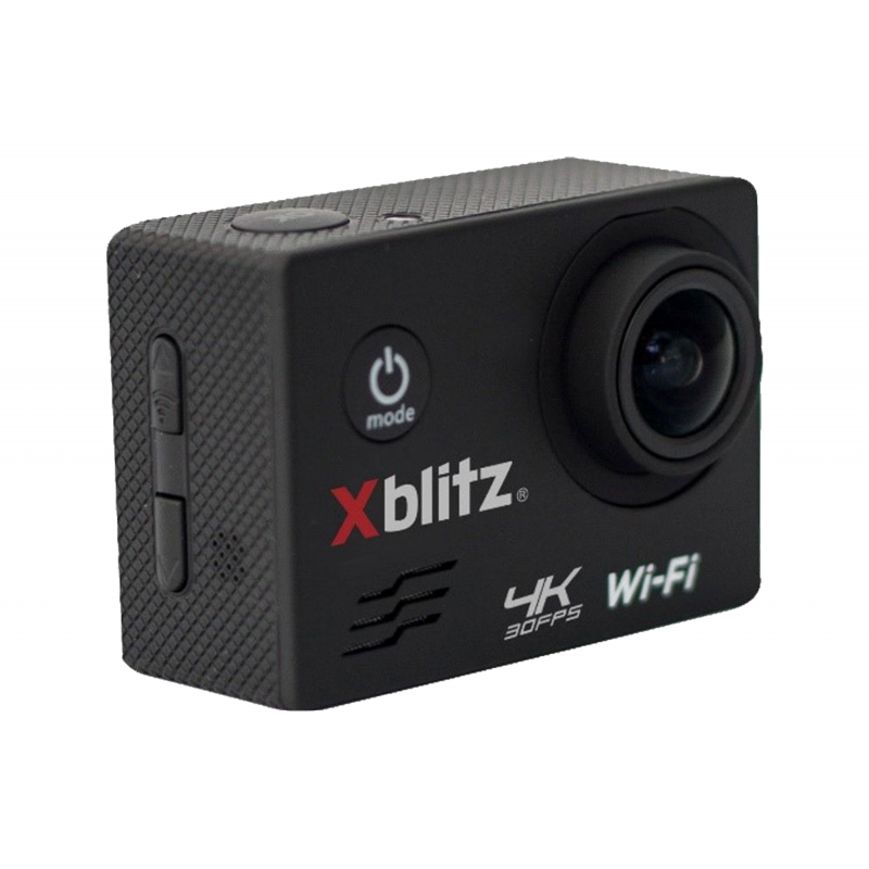 Xblitz Action Camera 4k Full HD 1920x1080P, 2 Inch Screen, 170 Degrees Lens, With Wi-Fi, Waterproof, Black