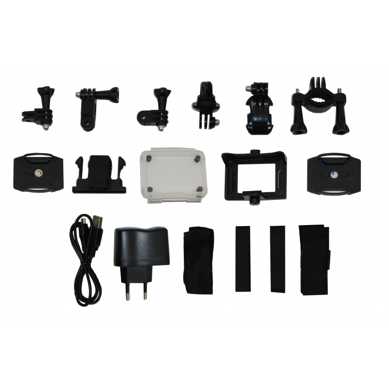 Xblitz Action Camera 4k Full HD 1920x1080P, 2 Inch Screen, 170 Degrees Lens, With Wi-Fi, Waterproof, Black