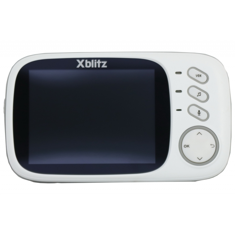 Xblitz Kinder Electronic Nanny Baby Monitor, Wireless, 2,4 GHZ, 3.2 Inch TFT LCD Screen , Night Vision, Bidirectional Communicat