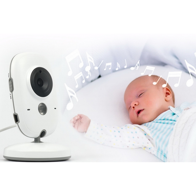 Xblitz Kinder Electronic Nanny Baby Monitor, Wireless, 2,4 GHZ, 3.2 Inch TFT LCD Screen , Night Vision, Bidirectional Communicat