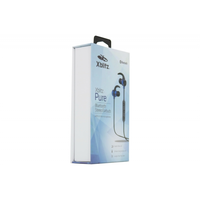 Xblitz Pure Wireless Bluetooth Headphones, Blue