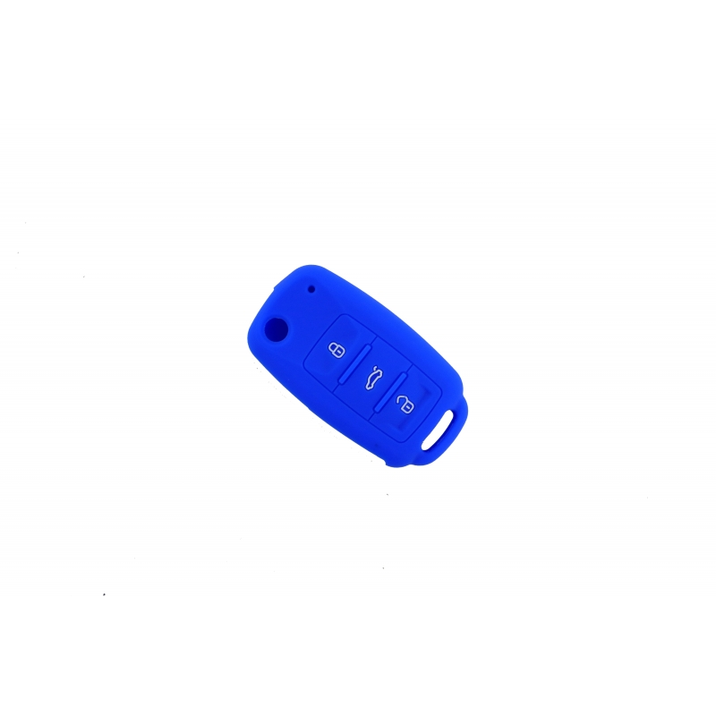 Silicone Car Key Cover Volkswagen (2009-2013) Blue