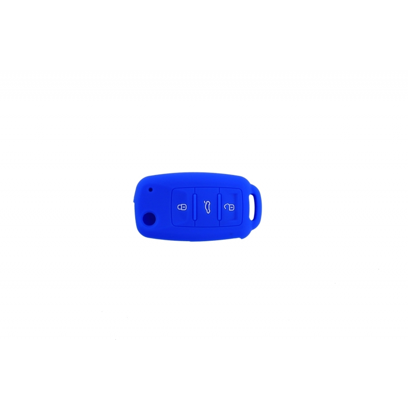 Silicone Car Key Cover Volkswagen (2009-2013) Blue