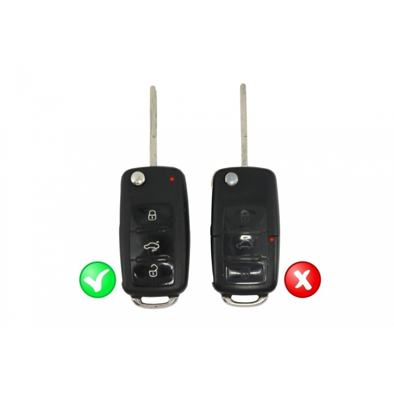 Silicone Car Key Cover Volkswagen (2009-2013) Blue