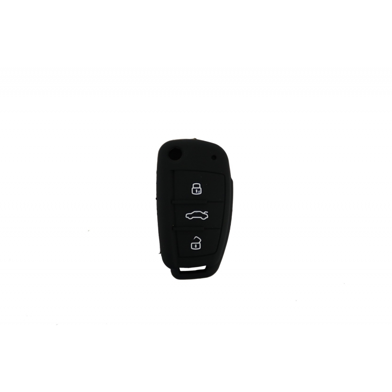 Silicone Car Key Cover suitable for AUDI - Black