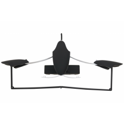 Multifunctional Detachable Car Coat Hanger Headrest and Foldable Black