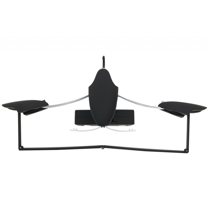 Multifunctional Detachable Car Coat Hanger Headrest and Foldable Black