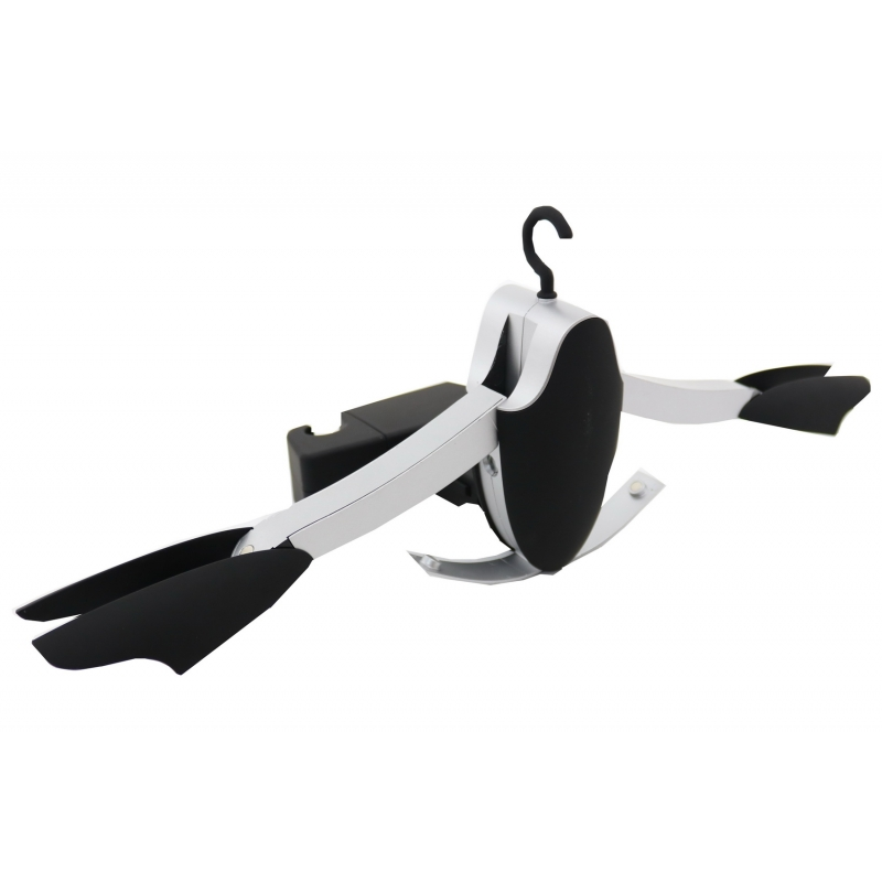 Multifunctional Detachable Car Coat Hanger Headrest and Foldable Black