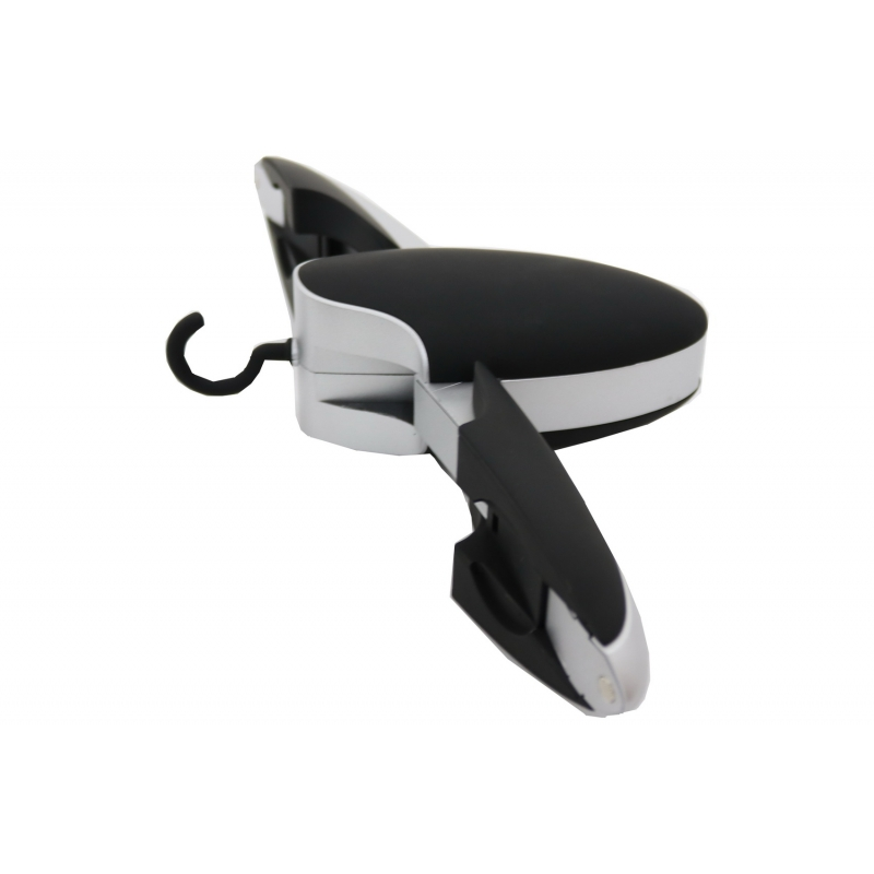 Multifunctional Detachable Car Coat Hanger Headrest and Foldable Black