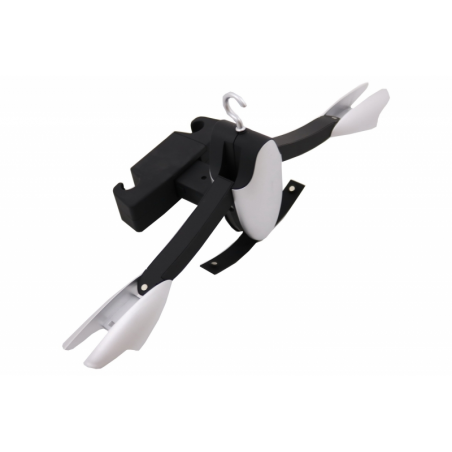 Multifunctional Detachable Car Coat Hanger Headrest and Foldable Gray Multifunctional Detachable Car Coat Hanger Headrest and Foldable Gray