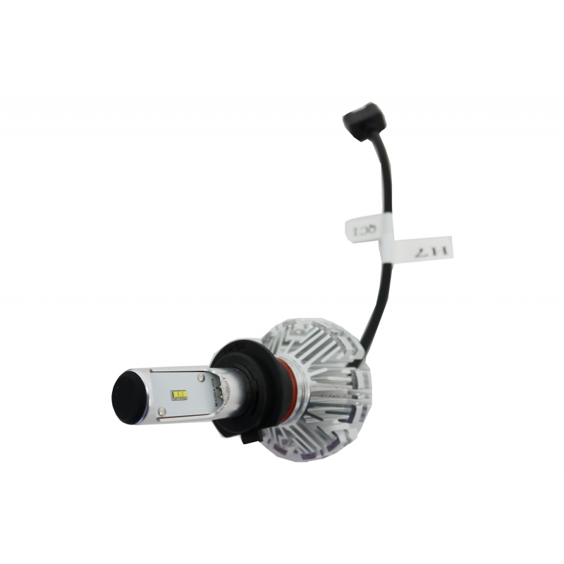 LED Headlight Bulbs H7, 6000K, Can-Bus CSP Chips 360, 60 W, 3000 Lumens, Fanless Solid Aluminum