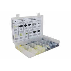 Auto Clips Plastic fasteners Kit 194 pcs