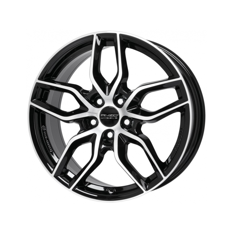 Alloy wheels ANZIO Spark 18, 8, 5, 114.3, 45, 70.1, Black Diamond, 