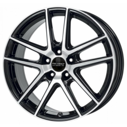 Alloy wheels ANZIO Split 17, 7, 5, 112, 49, 66.5, Black Diamond, 