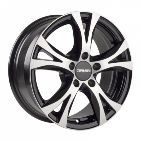 Alloy wheels Carmani 09 Compete 15, 6.5, 5, 114.3, 45, 72.6, black polish, Alloy wheels Carmani 09 Compete 15, 6.5, 5, 114.3, 45, 72.6, black polish,