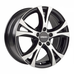 Alloy wheels Carmani 09 Compete 16, 6.5, 5, 100, 38, 63.4, black polish, 