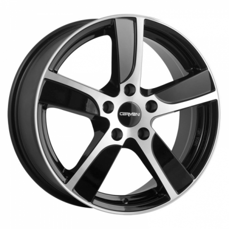 Alloy wheels Carmani 12 Dynamic 17, 7.5, 5, 112, 35, 66.6, black polish, Alloy wheels Carmani 12 Dynamic 17, 7.5, 5, 112, 35, 66.6, black polish,