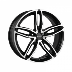 Alloy wheels Carmani 13 Twinmax 18, 8, 5, 114.3, 35, 72.6, black polish, 