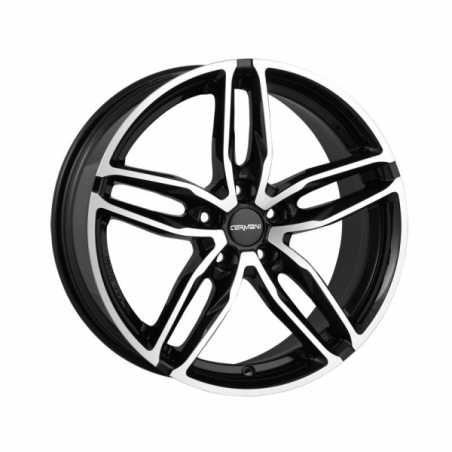 Alloy wheels Carmani 13 Twinmax 18, 8, 5, 114.3, 35, 72.6, black polish, Alloy wheels Carmani 13 Twinmax 18, 8, 5, 114.3, 35, 72.6, black polish,