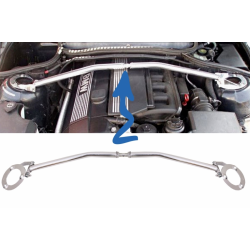 BMW E46 3 Series (1998-2004) 6 Cylinder M Front Up Aluminium Strut Tower Bar Brace Stress