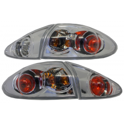 Taillights suitable for ALFA ROMEO 147 (2000-2010) Clear Glass Chrom
