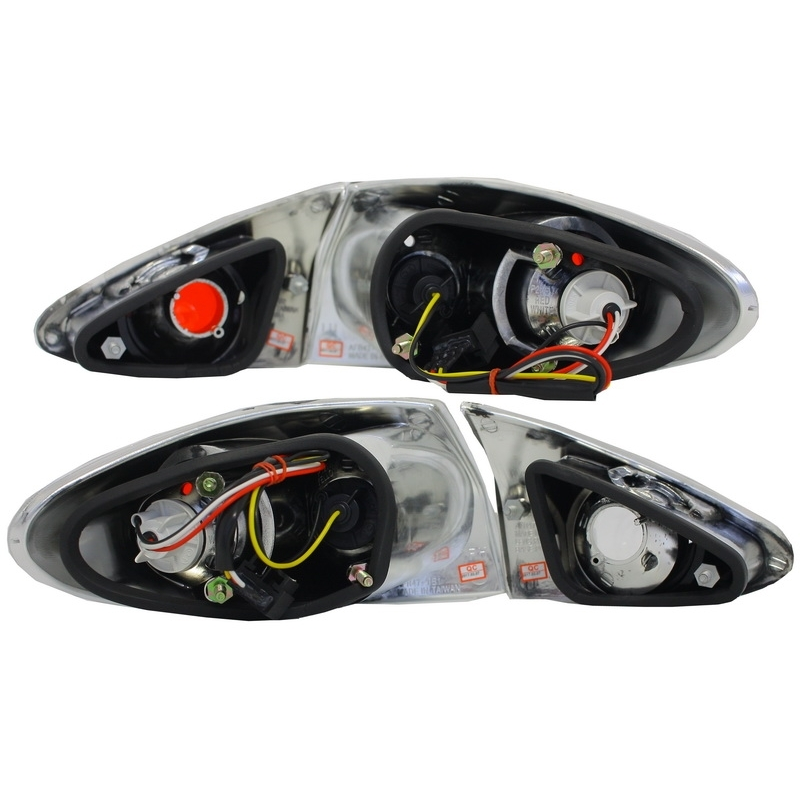 Taillights suitable for ALFA ROMEO 147 (2000-2010) Clear Glass Chrom