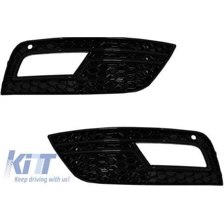 Fog Lamp Covers suitable for AUDI A4 B8 facelift (2012-up) Black RS4 Design Fog Lamp Covers suitable for AUDI A4 B8 facelift (2012-up) Black RS4 Design