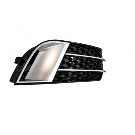 Side Grilles Fog Lamp Covers suitable for AUDI A1 (8X) (2010-up) RS1 Black Edition Side Grilles Fog Lamp Covers suitable for AUDI A1 (8X) (2010-up) RS1 Black Edition