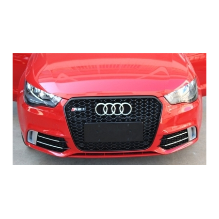 Side Grilles Fog Lamp Covers suitable for AUDI A1 (8X) (2010-up) RS1 Black Edition Side Grilles Fog Lamp Covers suitable for AUDI A1 (8X) (2010-up) RS1 Black Edition