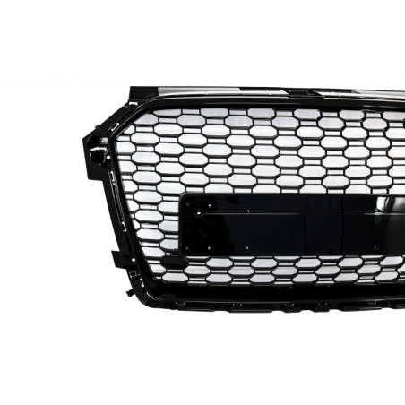 Badgeless Front Grille suitable for AUDI A1 8X Facelift (2015-2018) RS1 Design Piano Black Badgeless Front Grille suitable for AUDI A1 8X Facelift (2015-2018) RS1 Design Piano Black