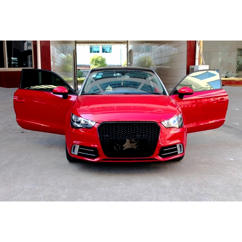 Badgeless Front Grille suitable for AUDI A1 8X Facelift (2015-2018) RS1 Design Piano Black