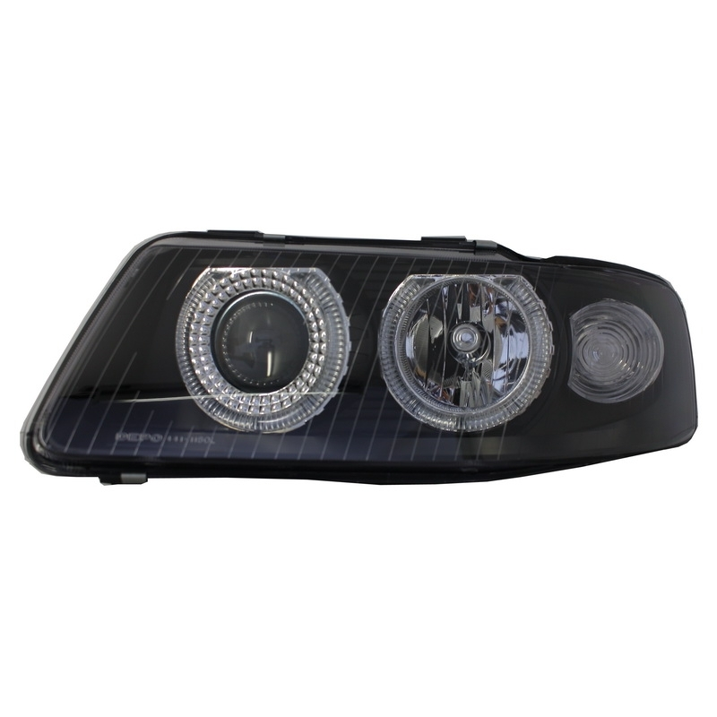 Headlights Angel Eye suitable for AUDI A3 8L (2000-2003) Black