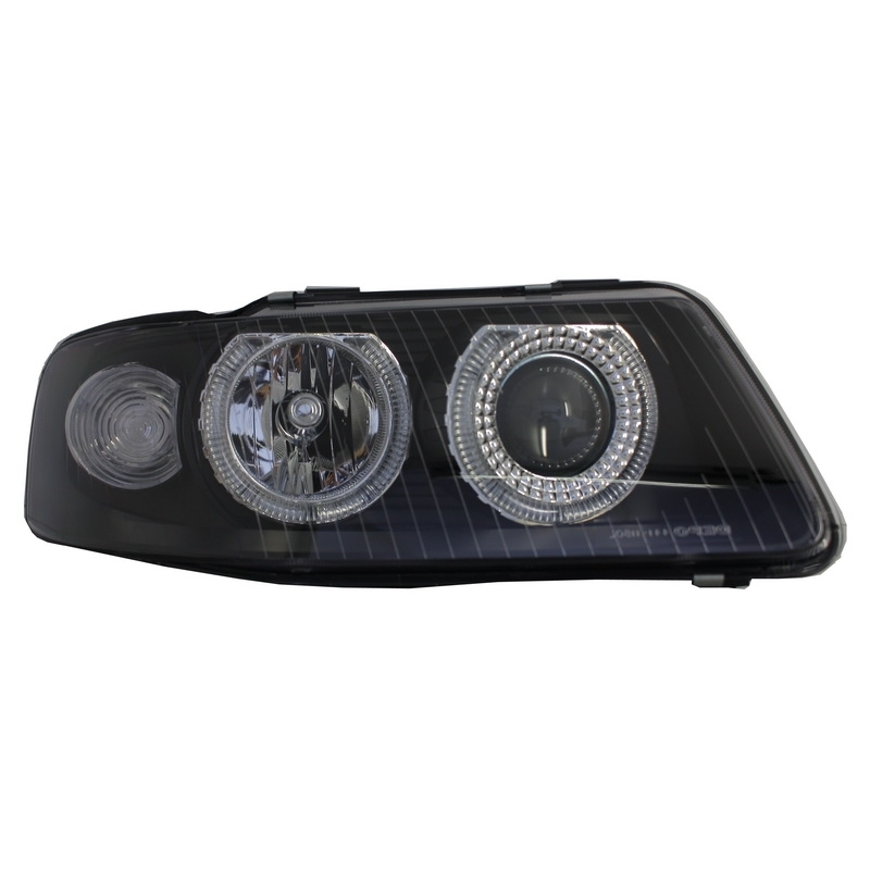 Headlights Angel Eye suitable for AUDI A3 8L (2000-2003) Black