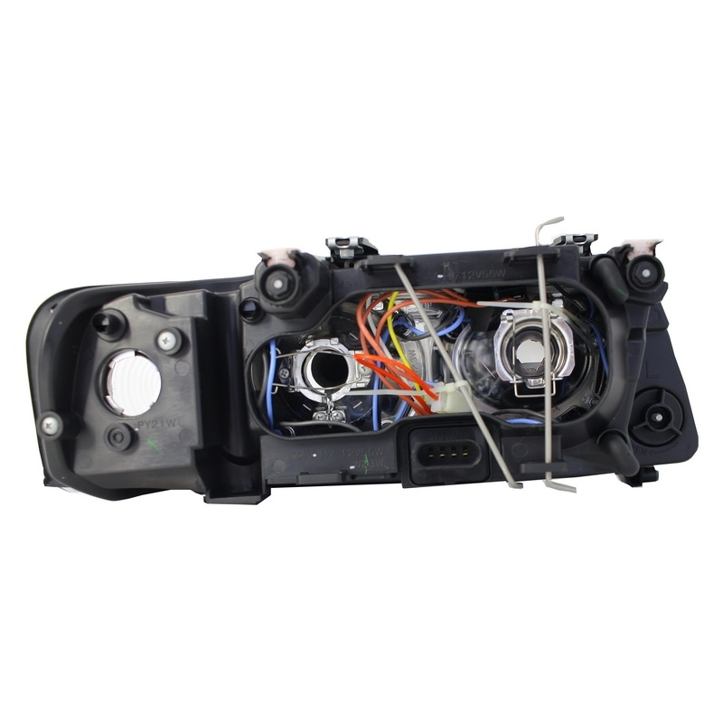 Headlights Angel Eye suitable for AUDI A3 8L (2000-2003) Black