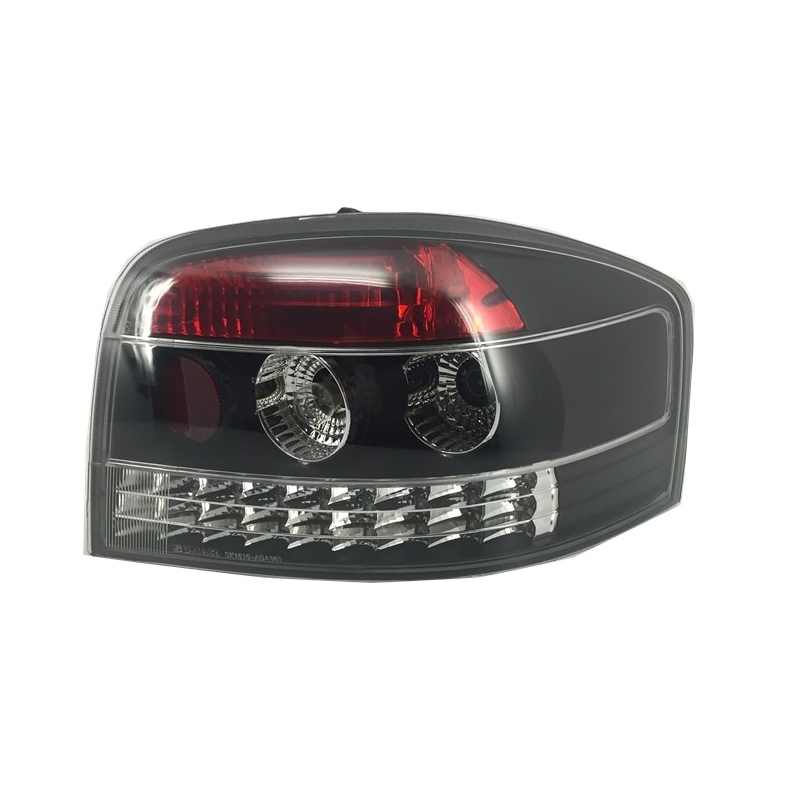 LED Taillights suitable for AUDI A3 8P 2003-2009 Black