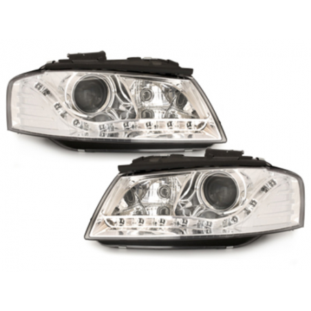 DAYLINE headlights suitable for AUDI A3 8P 03-08 _drl-optic _ chrome DAYLINE headlights suitable for AUDI A3 8P 03-08 _drl-optic _ chrome