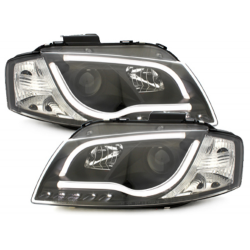 D-LITE Evo headlights suitable for AUDI A3 8P daytime running light black