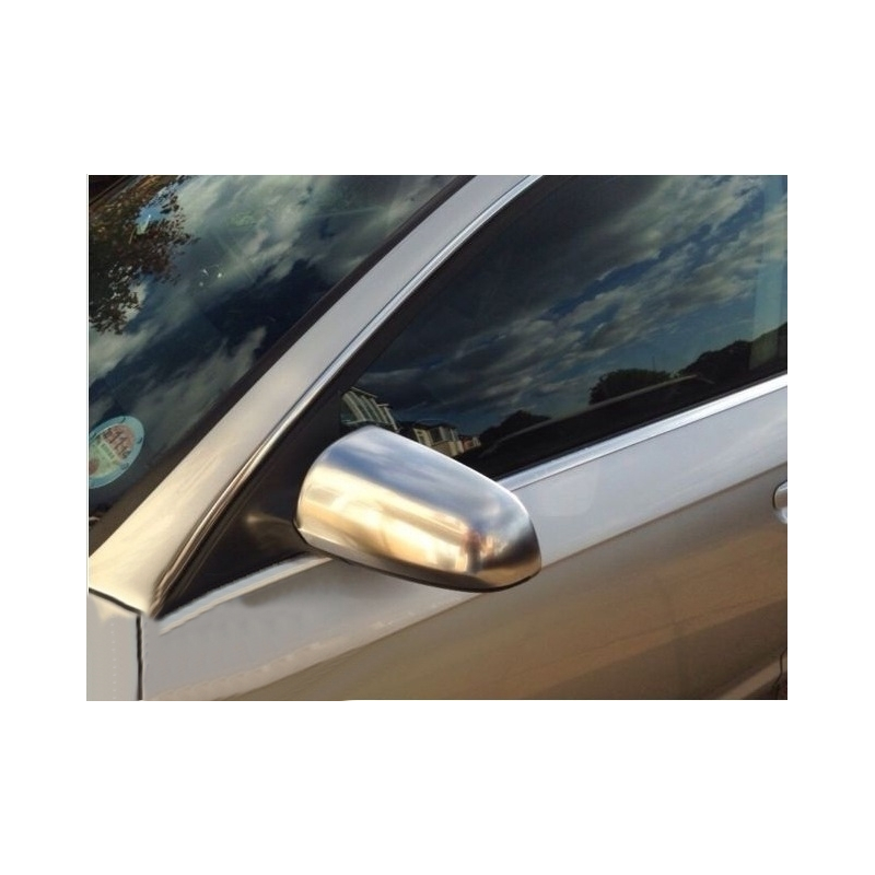 Mirror Covers suitable for Audi S3 A3 8P S4 A4 B6 B7 S6 A6 4F Extinction Aluminium Plated Complete Housing