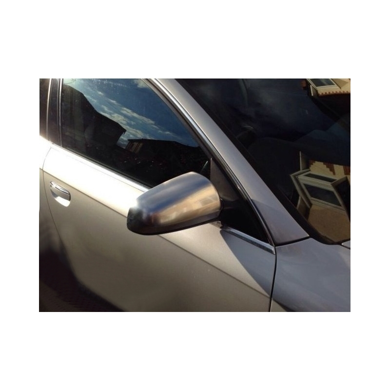 Mirror Covers suitable for Audi S3 A3 8P S4 A4 B6 B7 S6 A6 4F Extinction Aluminium Plated Complete Housing