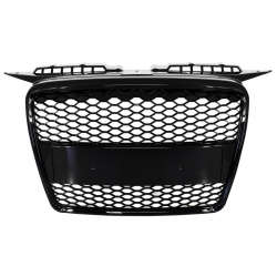 Badgeless Front Grille suitable for AUDI A3 8P (2004-2007) RS Design Piano Black