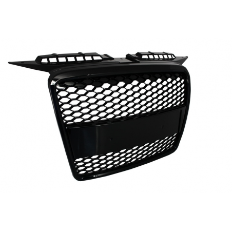 Badgeless Front Grille suitable for AUDI A3 8P (2004-2007) RS Design Piano Black Badgeless Front Grille suitable for AUDI A3 8P (2004-2007) RS Design Piano Black