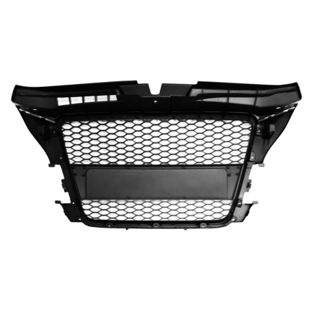 Badgeless Front Grille suitable for AUDI A3 8P Facelift (2007-2012) RS Design Piano Black Badgeless Front Grille suitable for AUDI A3 8P Facelift (2007-2012) RS Design Piano Black