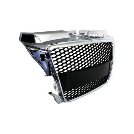 Badgeless Front Grille suitable for AUDI A3 8P Facelift (2007-2012) RS Design Badgeless Front Grille suitable for AUDI A3 8P Facelift (2007-2012) RS Design