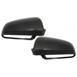 Mirror Covers suitable for AUDI S3 A3 (8P), S4 A4 (B6, B7), S6 A6 (4F) Carbon Film Hydrographic Coating
