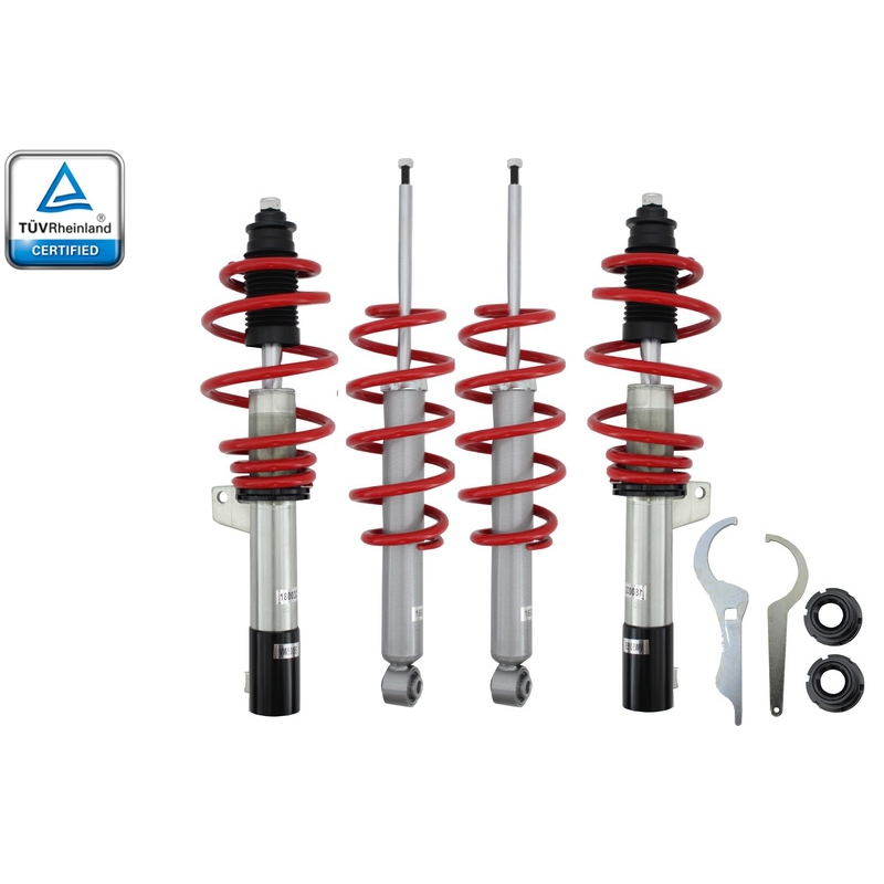 Height Adjustable Sport Coilover RED LINE Suspension Kit Volkswagen suitable for VW GOLF 5 / GOLF 6 / AUDI A3 8P / Seat Leon 1P
