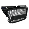 Badgeless Front Grille suitable for AUDI A3 8P Facelift (2007-2012) RS Design Honeycomb Piano Black Grille With PDC Covers Badgeless Front Grille suitable for AUDI A3 8P Facelift (2007-2012) RS Design Honeycomb Piano Black Grille With PDC Covers