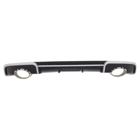 Rear Bumper Valance Diffuser & Exhaust Tips suitable for AUDI A3 8V Hatchback Sportback (2012-2015) RS3 Design