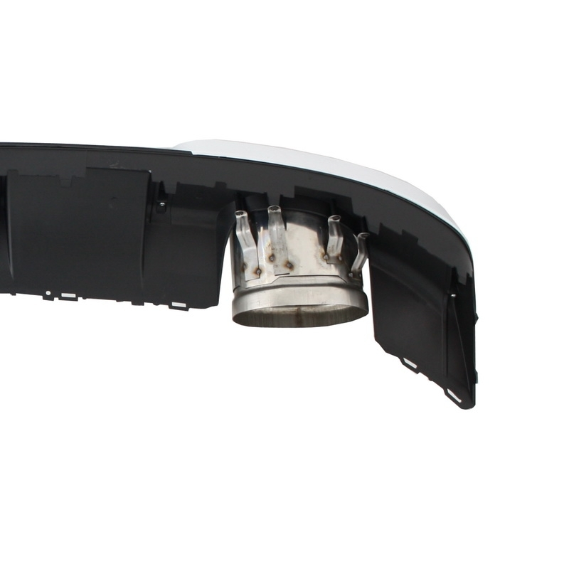 Rear Bumper Valance Diffuser & Exhaust Tips suitable for AUDI A3 8V Hatchback Sportback (2012-2015) RS3 Design
