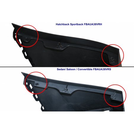 Front Bumper suitable for AUDI A3 8V (2012-2015) Hatchback Sportback RS3 Brilliant Black Design Front Bumper suitable for AUDI A3 8V (2012-2015) Hatchback Sportback RS3 Brilliant Black Design