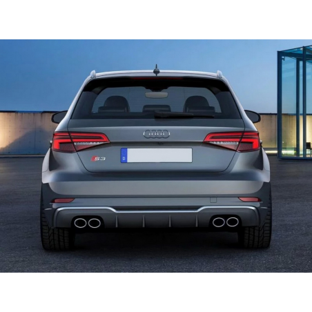 Rear Bumper Valance Diffuser suitable for Audi A3 8V Facelift (2016-2019) S-Line Bumper Hatchback Sportback S3 Design Rear Bumper Valance Diffuser suitable for Audi A3 8V Facelift (2016-2019) S-Line Bumper Hatchback Sportback S3 Design